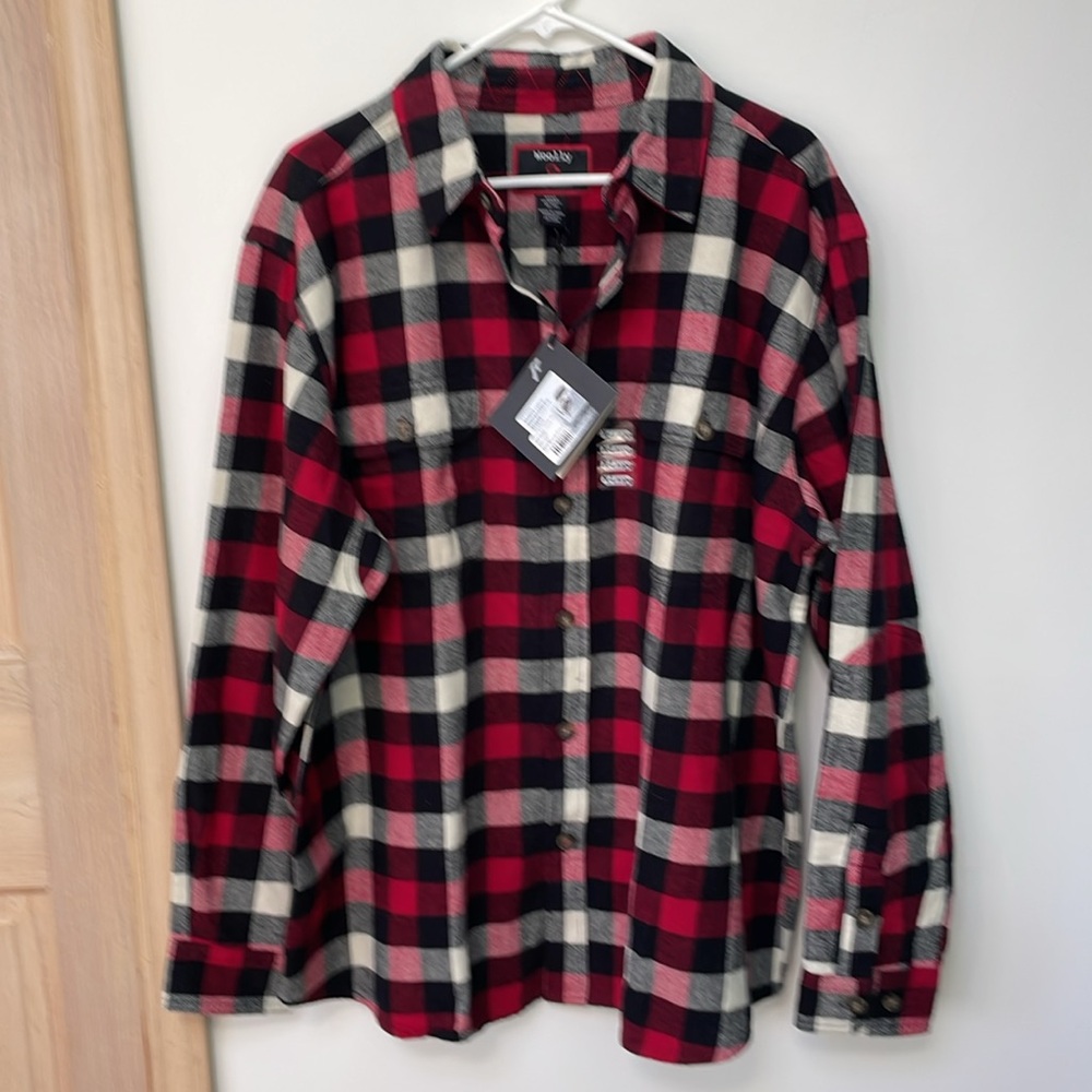 NEW Woolly plaid Shirt XL